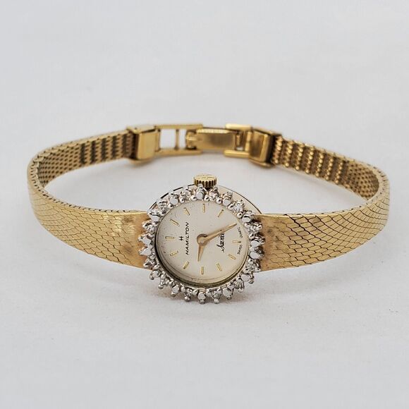 Hamilton Saville VTG 1970\'s Women\'s Wristwatch 17MM Case 5.5\
